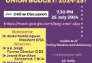 How the Social Sector fares in Union Budget 2024-25 (Online Discussion)