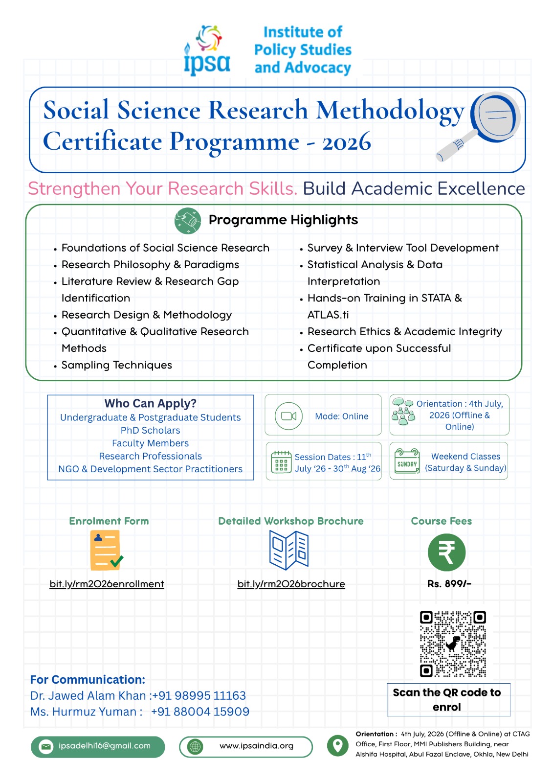 Social Science Research Methodology Certificate Programme
